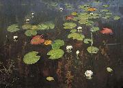 Isaac Levitan Water lilies oil painting on canvas